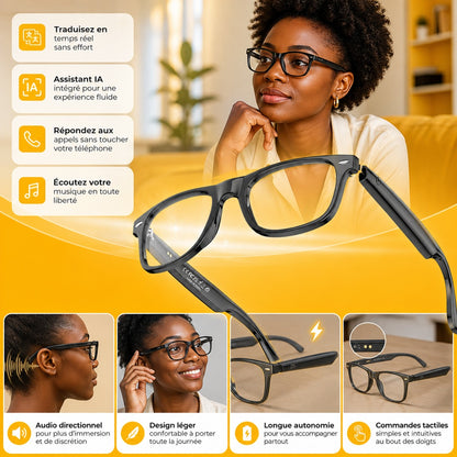 Affiche — Lunettes IA intelligentes - Traduction en temps réel & Assistant intégré