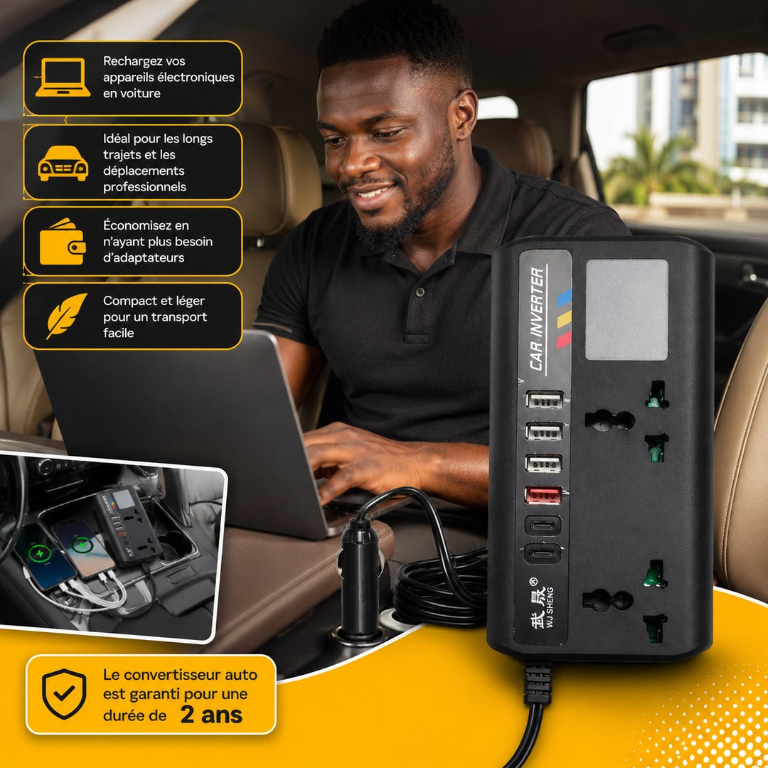 Pourquoi choisir le convertisseur auto 12V/24V vers 220V ?