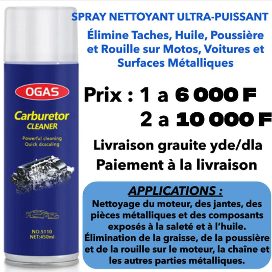Spray ultrapuissant dégraissage 🇨🇲